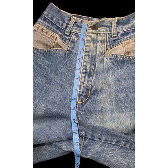 Vtg Guess Paris Jeans Georges Marciano Tapered High Rise Denim Size 24x29 Actual - Picture 9 of 14